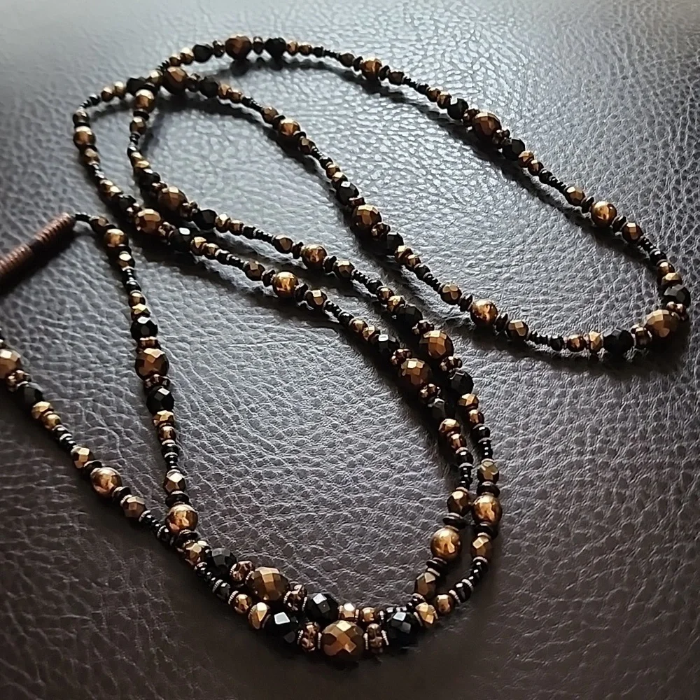 VTG glass necklace - Picture 2 of 8